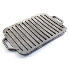 Решітка для грилю і барбекю чавунна з ручками СИЛА 420 х 250 мм товщина 20 мм