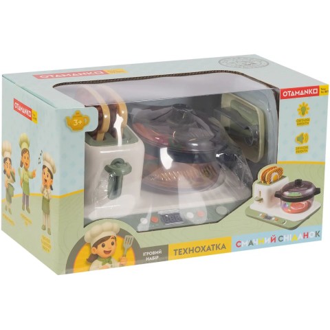 Игровой набор OTAMANKO ТЕХНОХАТКА: Вкусный завтрак (Индукционная плита и тостер)