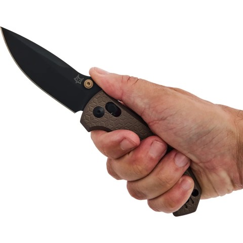 Нож Fox Anzu BB Aluminium ц:brown