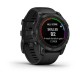 Смарт-часы Garmin fenix 7 Pro Solar Edition сланцево-серые с черным ремешком