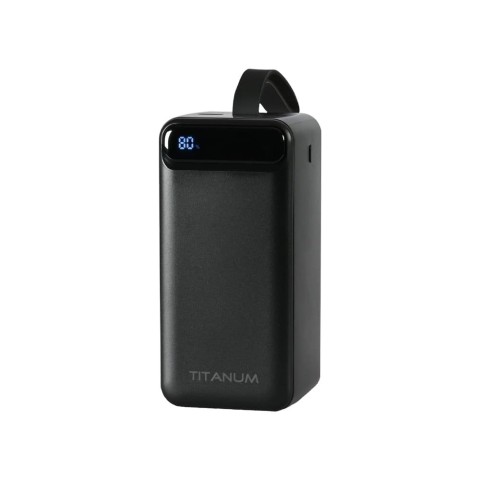 Повербанк Titanum 741S 22.5W Black 50000mAh
