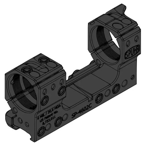 Моноблок Spuhr SP-4602C. d-34 мм. High. 6 MIL/20.6 MOA. Picatinny