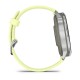 Смарт-часы Garmin Venu 4 (45 мм) серебристый с цитроновым силиконовым ремешком