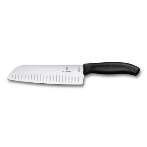 Набір кухонний Victorinox SwissClassic Cutlery Block 9шт з чорн. ручкою з підставкою (6 ножів, точило, вилка, ножиці)