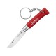 Ніж-брелок Opinel №4 червоний 002055