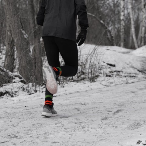 Шкарпетки водонепроникні  Dexshell Running, p-p S, з помаранчевими смугами