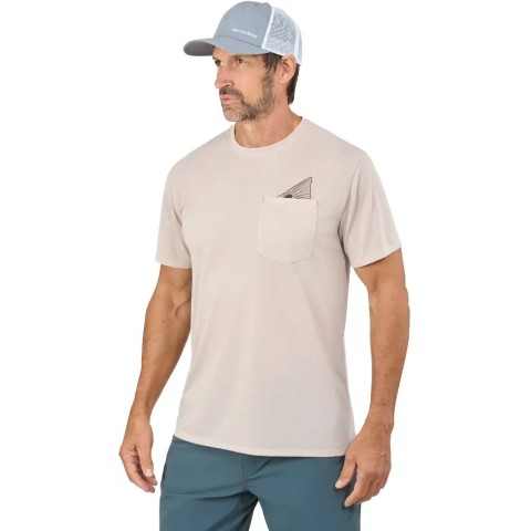 Футболка Grundens Species Pocket Tee S Bone Heather