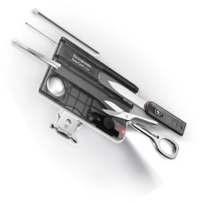 Ніж Victorinox Swisscard Lite 82х54х4мм,12функ,чорн.прозор