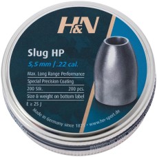 Пули пневм H&N Slug HP, 5,51 мм 1.36 g/ 21gr , 200шт/уп