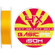 Шнур Select Basic PE Orange 150m #0.4/0.06mm 6lb/3kg