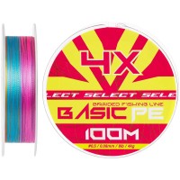 Шнур Select Basic PE Multicolor 100m #0.5/0.08mm 8lb/4kg