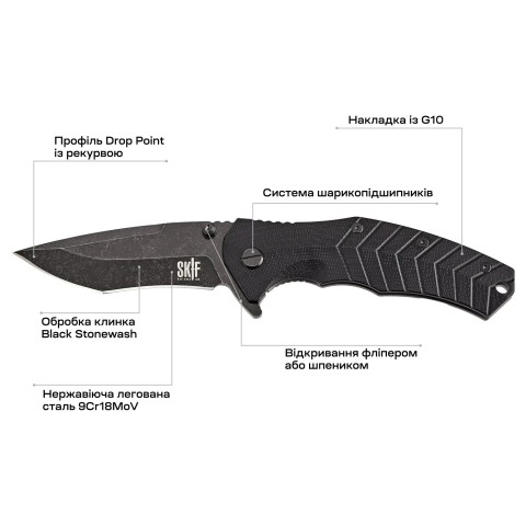 Нож Skif Griffin II BSW ц:black