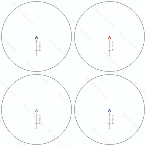 Приціл оптичний Vector Optics C1 4x32 Red, Green, Blue Chevron