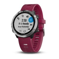 Смарт-годинник Garmin Forerunner 645 Music з вишневим ремінцем