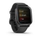 Смарт-годинник Garmin Venu Sq 2 Music Edition чорний з грифельним безелем