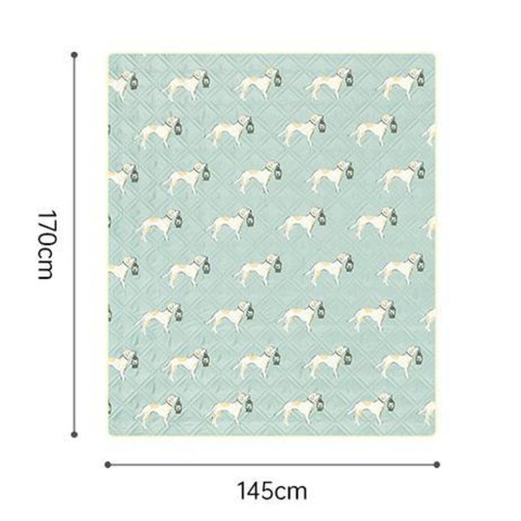 Килимок для пікніка водостійкий Naturehike CNK2350WS010, 145x170 см, зелений з принтом