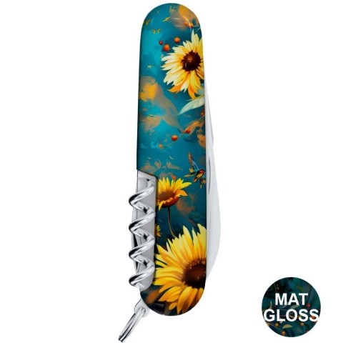 Ніж Victorinox Camper Ukraine 91мм,13функ ,Величний Сокіл