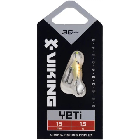 Балансир Viking Fishing Yeti Ice Jig 15mm 1.5g #06 Japanese School