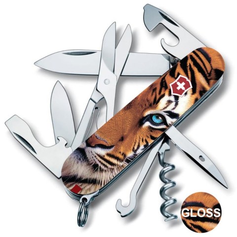 Ніж Victorinox Climber Animal 91мм,14функ ,Тигр