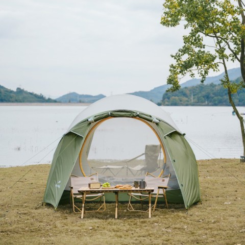 Намет чотиримісний Naturehike KOTA 4 CNK2450WS041, темно-зелений