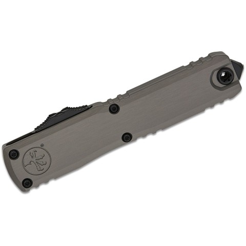 Ніж Microtech Ultratech Gen III OTF, ZBP D/E, tatical, напівсеррейтор, сірий