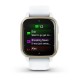 Смарт-часы Garmin Venu Sq 2 белые с кремово-золотистым безелем