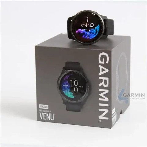 Смарт-годинник Garmin Venu чорний з сірим безелем