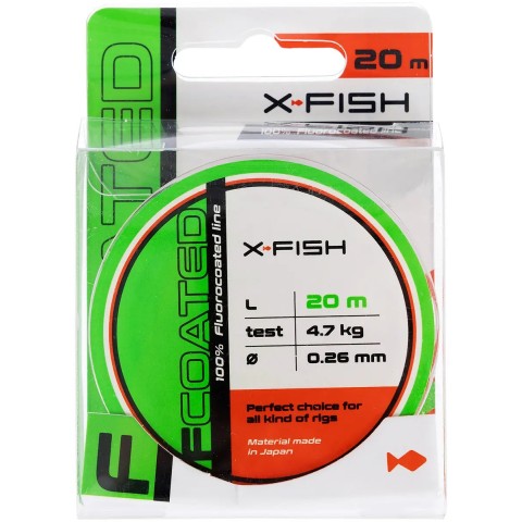 Флюорокарбон X-Fish FCoated 20m 0.26mm 4.7kg