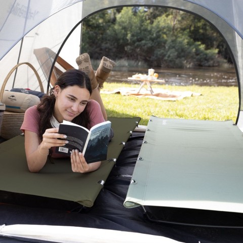 Ліжко складане Naturehike XJC05 NH20JJ001, Поліестер Oxford / алюміній, зелений