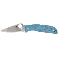 Нож Spyderco Endela, K390, FRN, серрейтор ц:blue