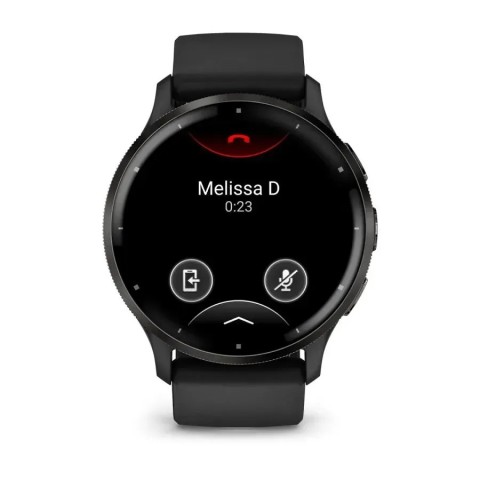 Смарт-часы Garmin Venu 3 черные со сланцевым стальным безелем и силиконовым ремешком