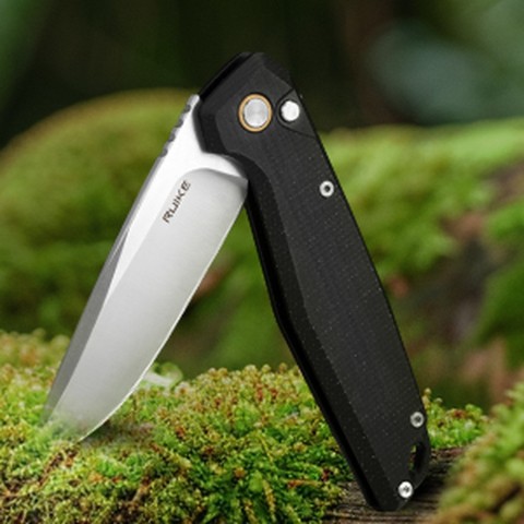 Ніж складаний туристичний Ruike P873-MB, (8.8 см)14C28N / G10 чорний