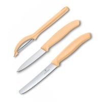 Набір кухонний Victorinox SwissClassic Paring Set 3шт з св.помар. ручкою (2 ножа, овощечистка Universal) у подар.упак.
