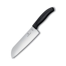 Кухонний ніж Victorinox SwissClassic Santoku лезо 17см з чорн. ручкою (блістер)