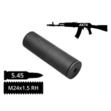 Глушник AFTactical S44AC Compact, 5.45мм, 24x1.5 Rh, АК74 | АКС74У