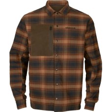 Рубашка Harkila Eirik reversible XL dark warm olive/burgundy