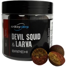 Бойлы Crazy Carp Split Hookbaits Devil Squid & Larva 18mm 125g