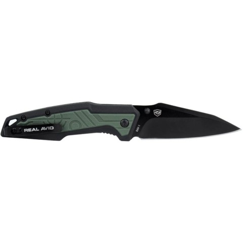 Ніж Real Avid RAV-1, Black Oxide, Nylon black green