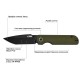 Нож CJRB Nova Black Blade AR-RPM9, G10 ц:green