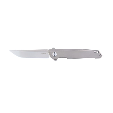 Ніж складаний туристичний Ruike M126-TZ, (9.1 см) steel 154СМ / TC4 (титан) сірий