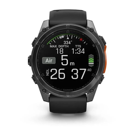 Garmin Fenix 8 AMOLED (51 мм) сланцево-сірий/чорний