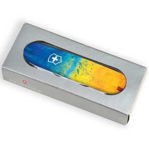 Ніж Victorinox Spartan Ukraine 91мм,12функ ,Жовто-синій малюнок