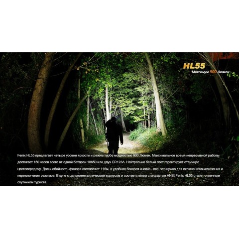 Ліхтар налобний Fenix HL55 XM-L2 U2