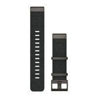 Ремінці для годинника Garmin QuickFit 22 нейлонові жаккардового плетіння, чорні
