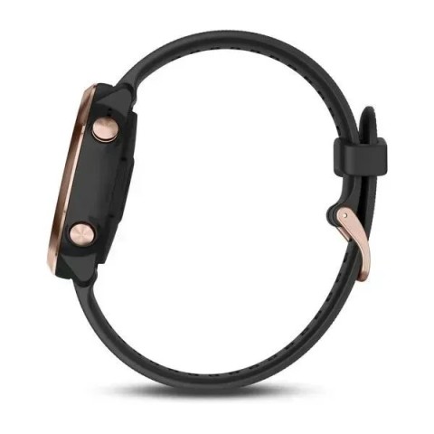 Смарт-часы Garmin Forerunner 645 Music розово-золотистые с черным ремешком