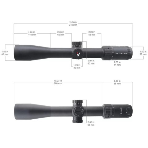 Приціл оптичний Vector Optics S4 3-12X40