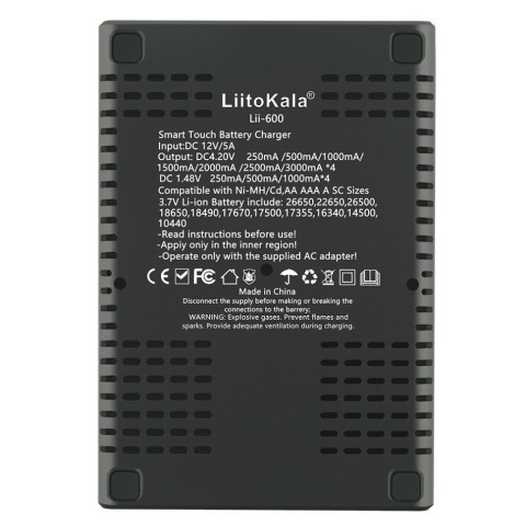 Універсальний зарядний пристрій LiitoKala Lii-600 EU для акумуляторів