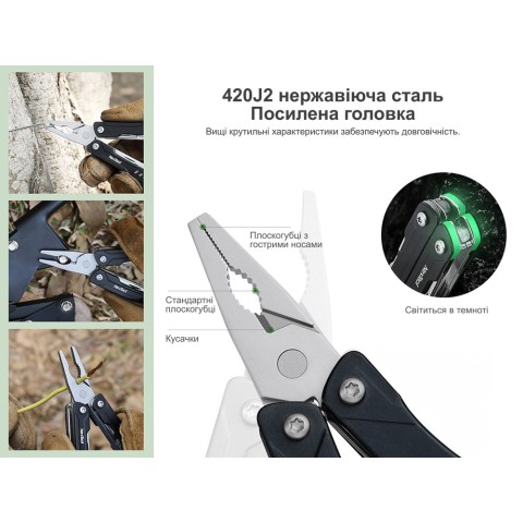 Мультитул NexTool Mini Sailor Pliers S11, блакитний (NE20156B, NE20156D)