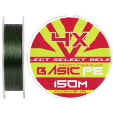 Шнур Select Basic PE Green 150m #1.2/0.16mm 18lb/8.3kg