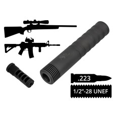 Глушник розбірний 2в1 з ДГК AFTactical S44M24 M242 .223 1/2